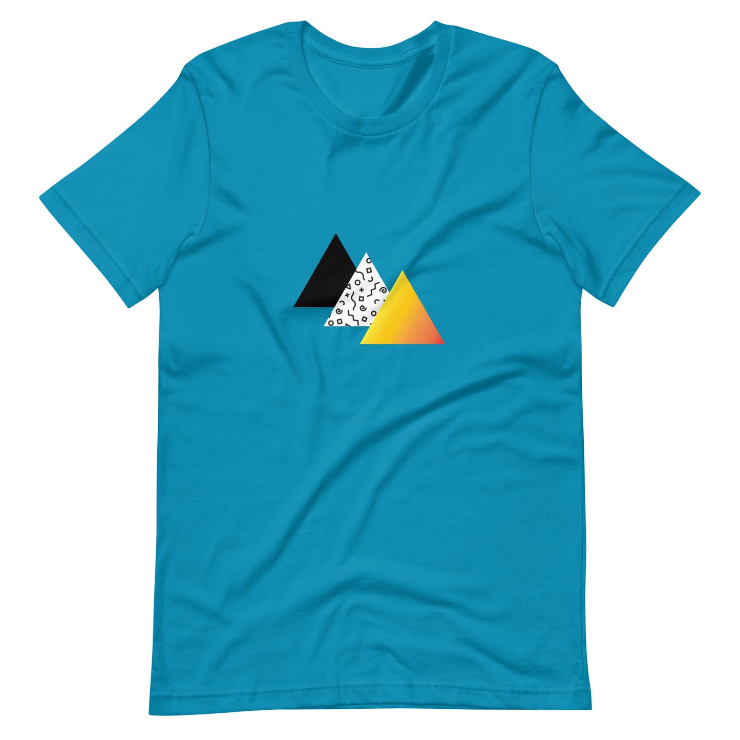 "Retro Sunset" Triangles Tee