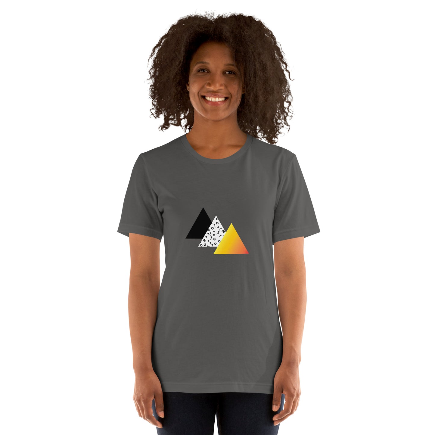 "Retro Sunset" Triangles Tee