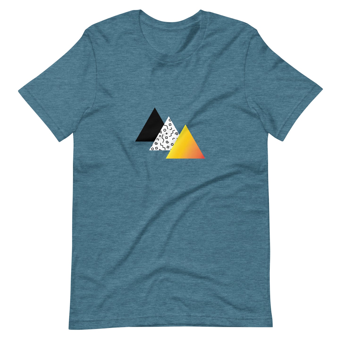 "Retro Sunset" Triangles Tee