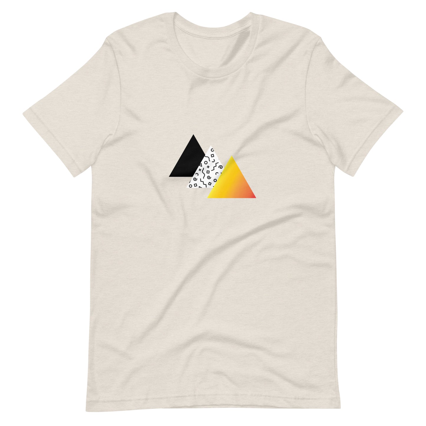 "Retro Sunset" Triangles Tee