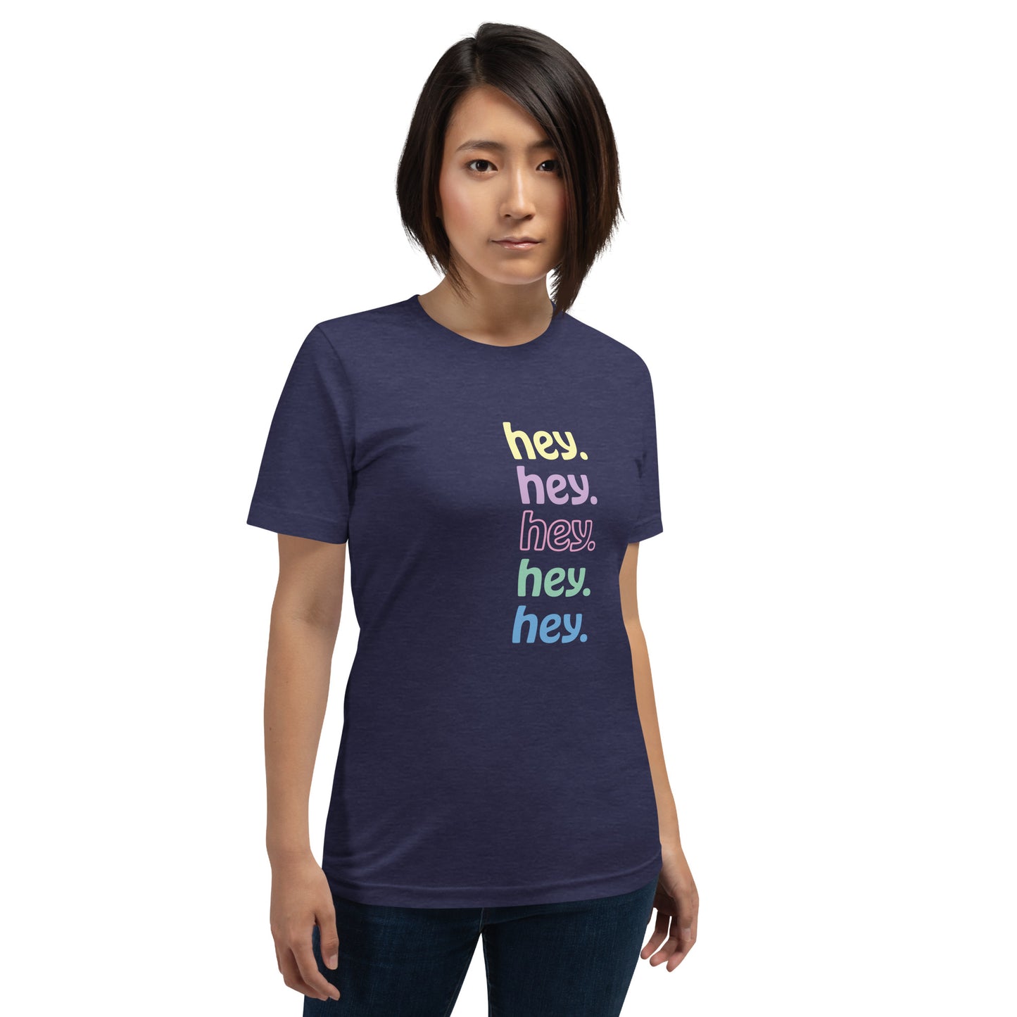 "hey." Pastels Tee