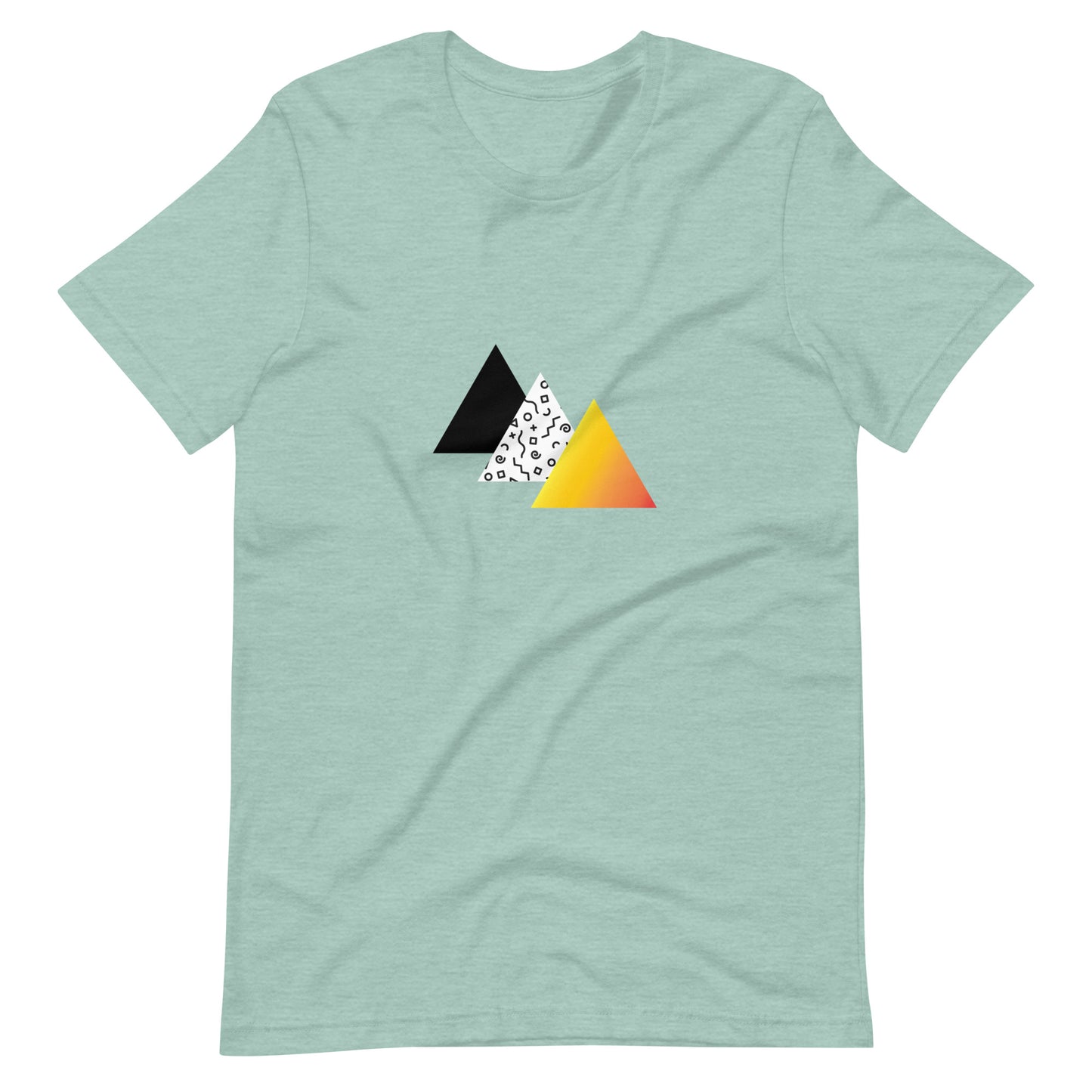"Retro Sunset" Triangles Tee