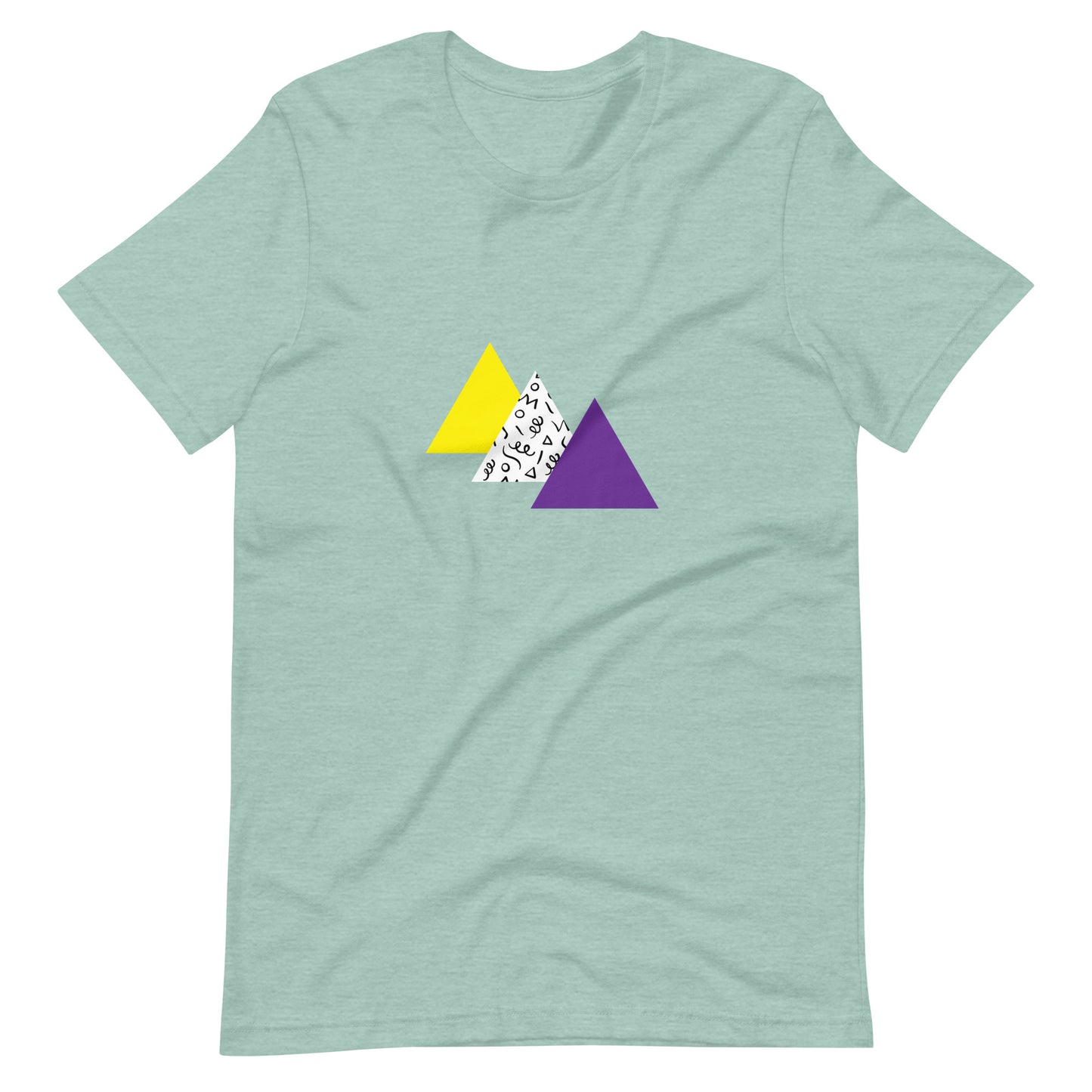 "Vibrant Imagination" Triangles Tee