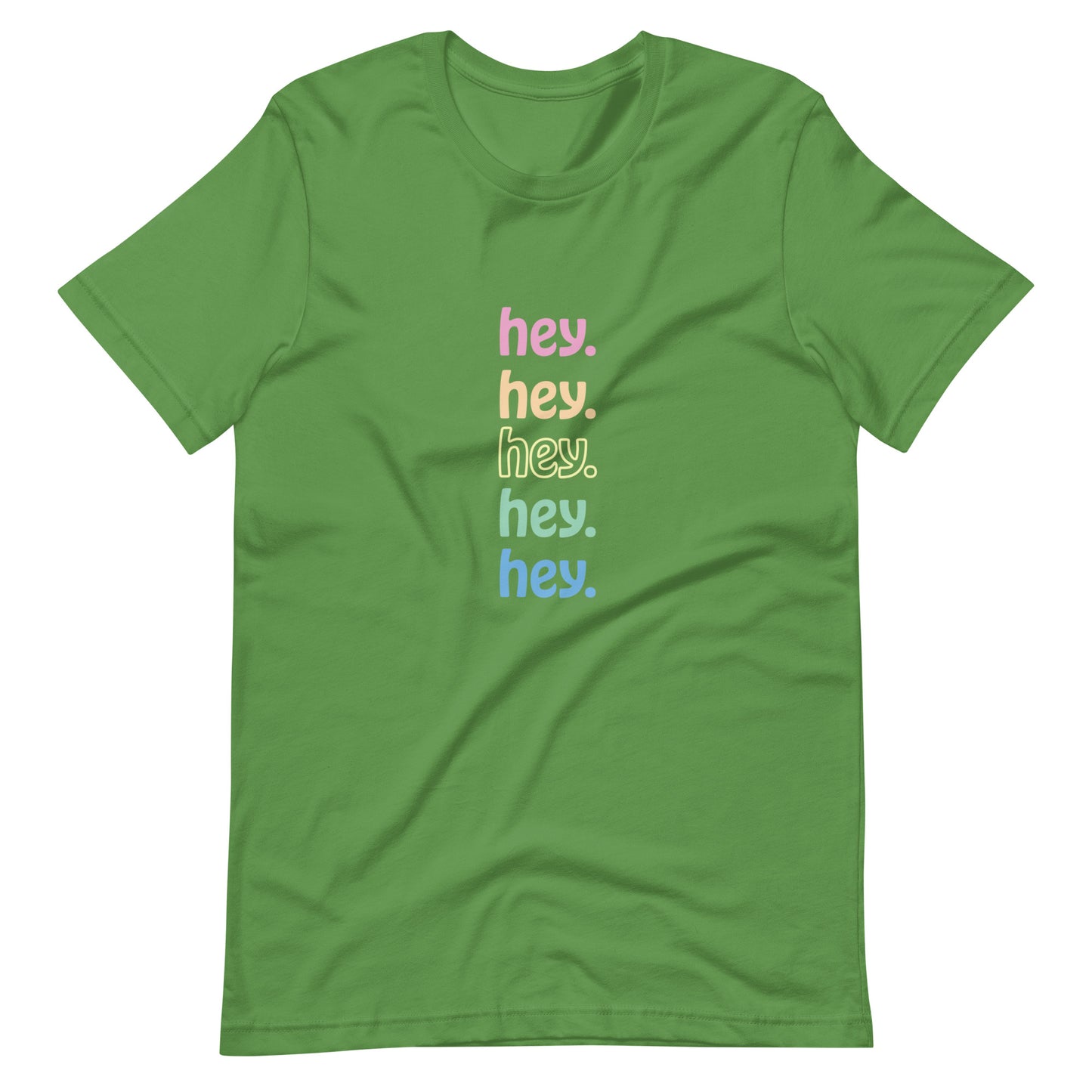 "hey." Rainbow Tee