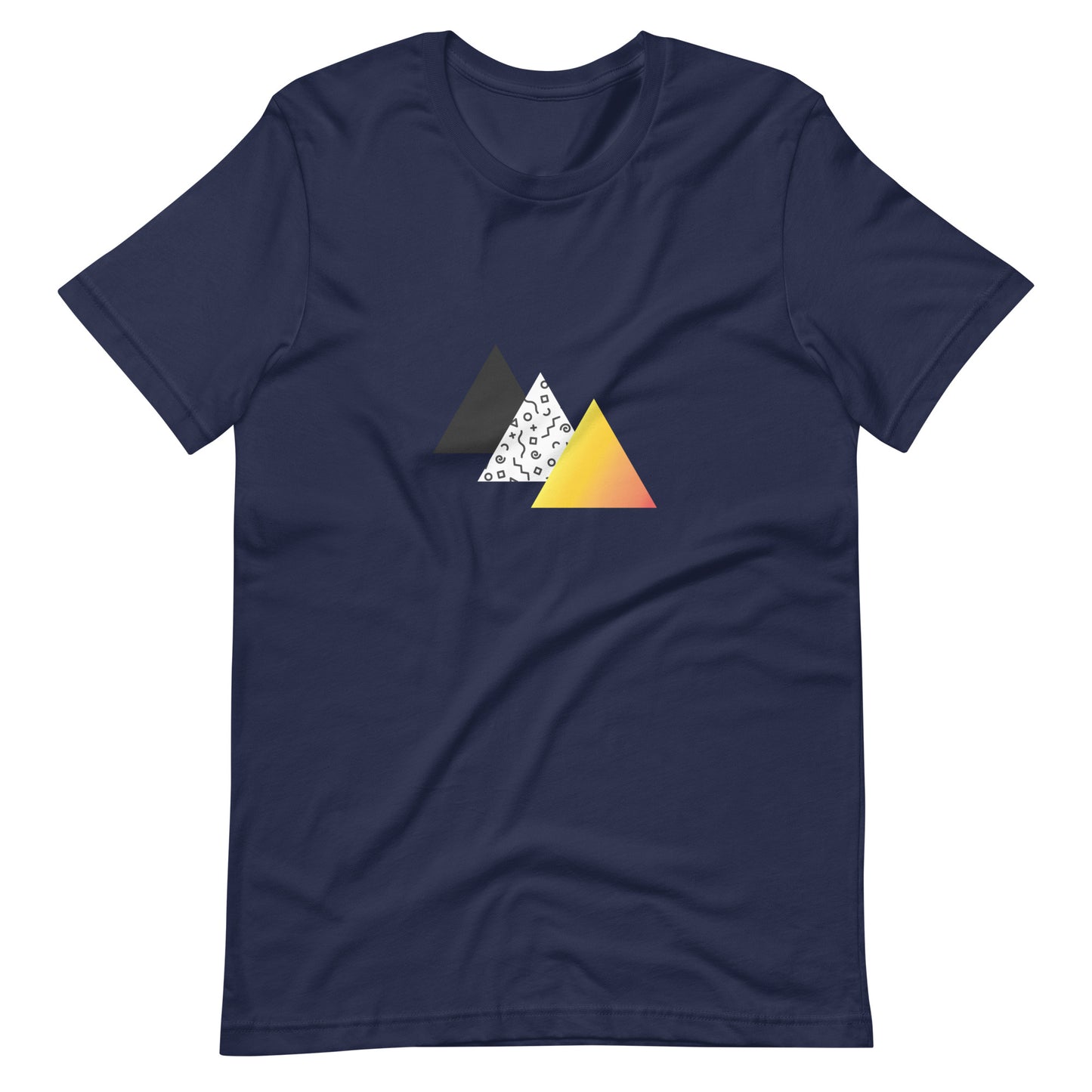 "Retro Sunset" Triangles Tee