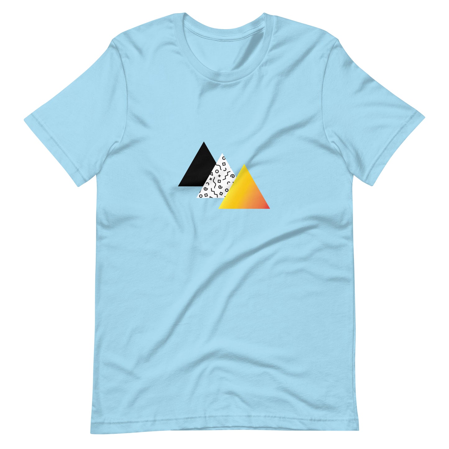 "Retro Sunset" Triangles Tee