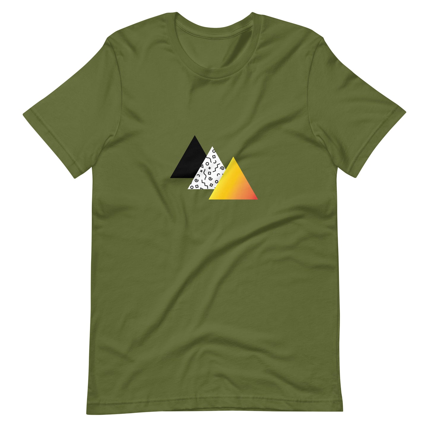"Retro Sunset" Triangles Tee