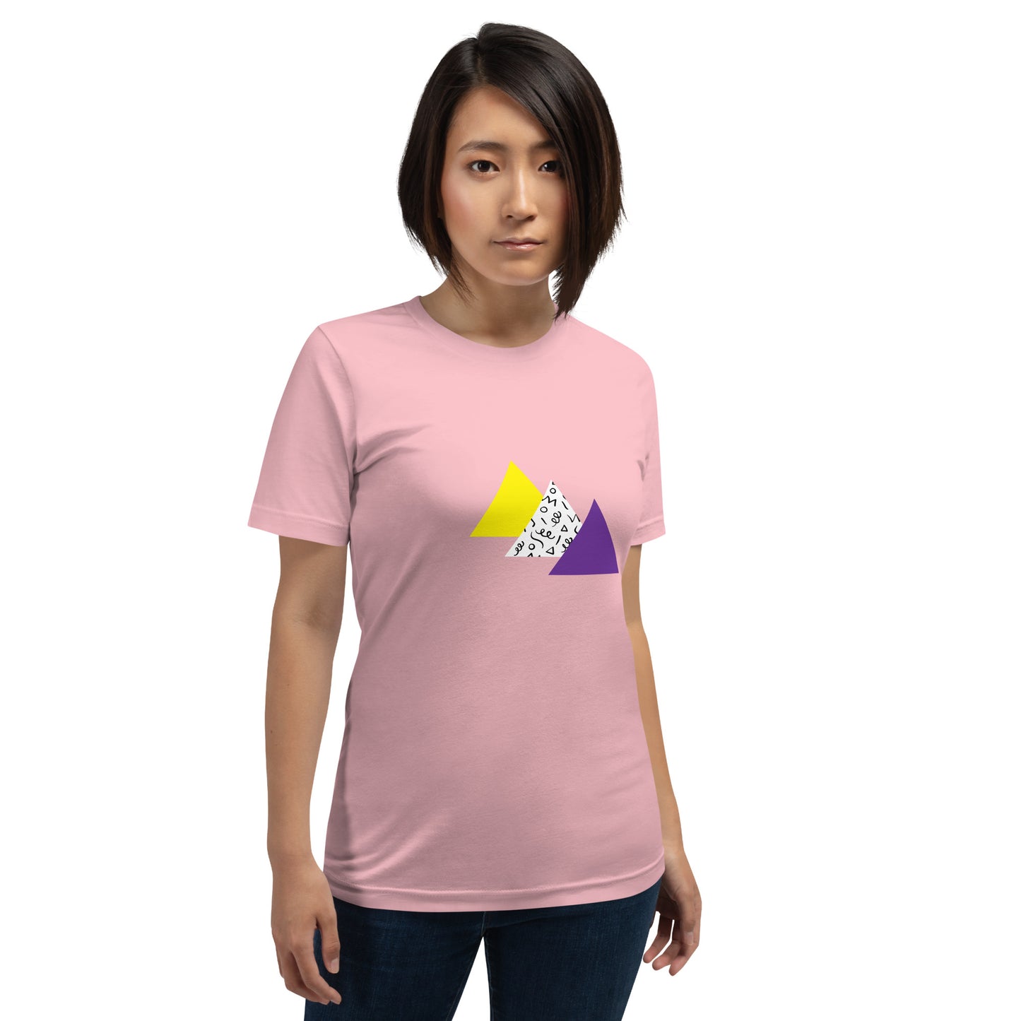 "Vibrant Imagination" Triangles Tee
