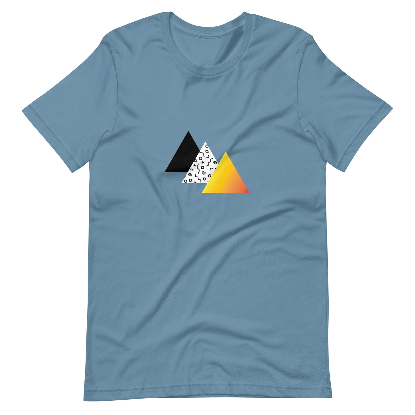 "Retro Sunset" Triangles Tee
