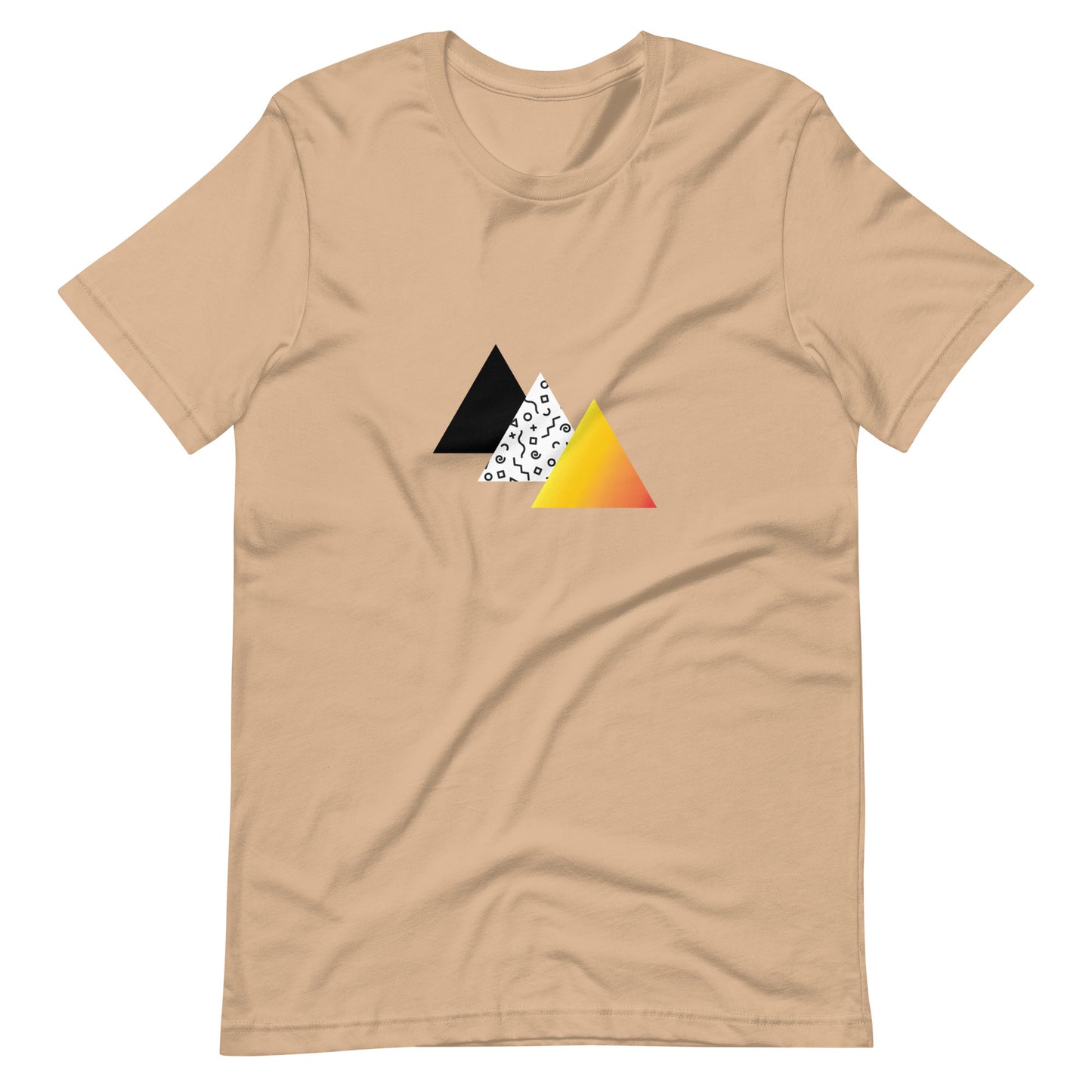 "Retro Sunset" Triangles Tee