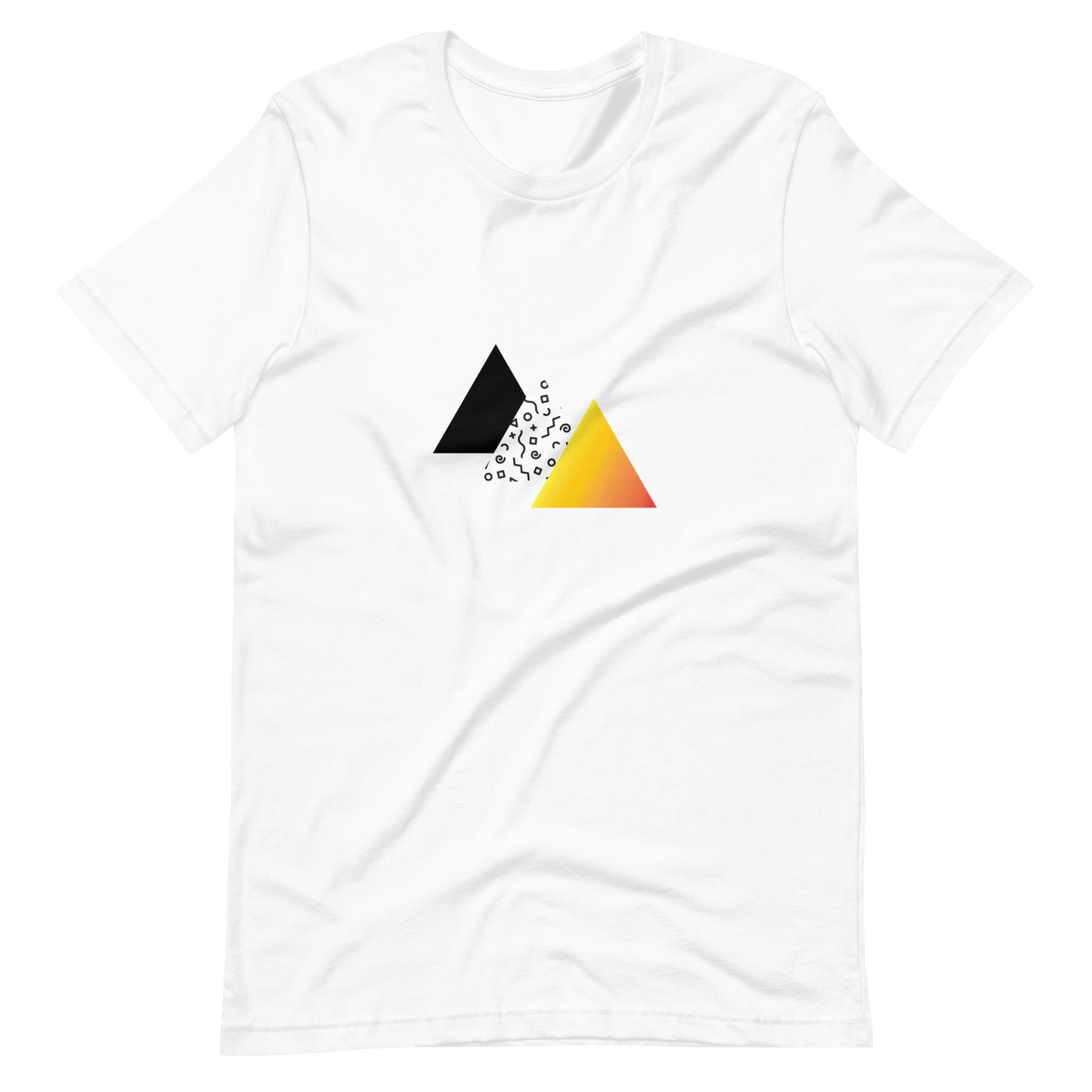 "Retro Sunset" Triangles Tee